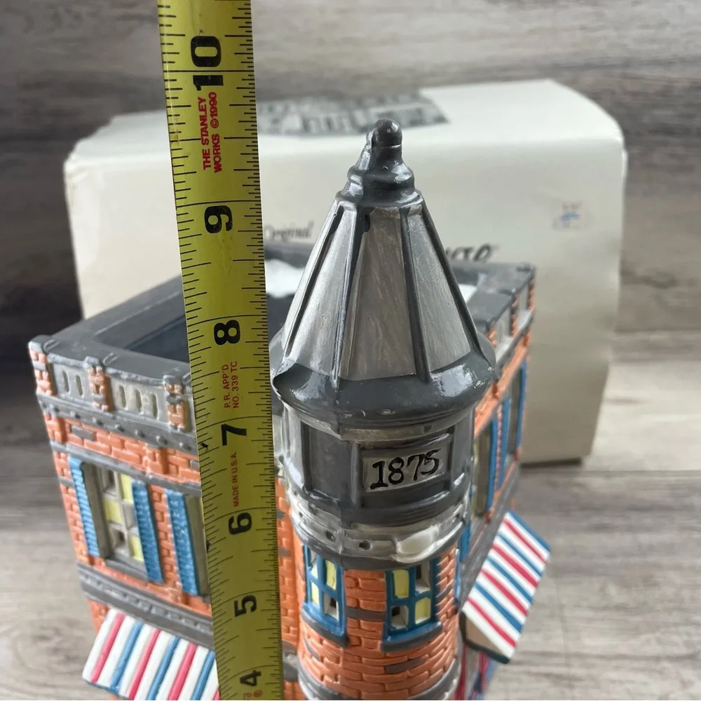 Department 56 The Original Snow Village ~1988 Corner Cafe 5124-1 ~ with light